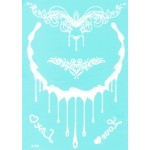 Tatuaje temporare pentru corp HENNA Alb W313 Tatuaje temporare pentru corp HENNA Alb W313